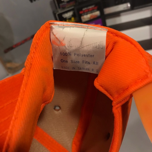 VTG Acme Brick Orange Hunting Snap Back w Patch - Picture 7 of 7